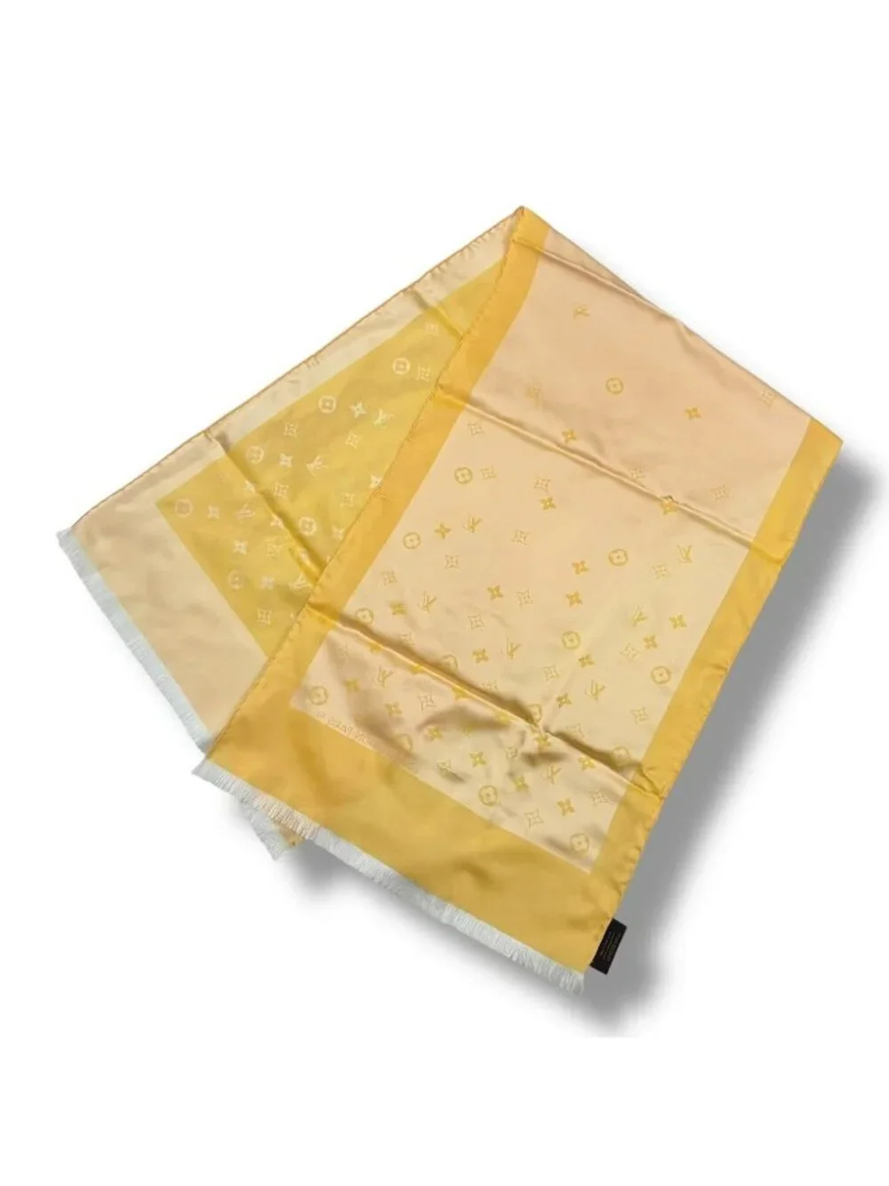 Louis Vuitton Silk Scarf Monogram Yellow